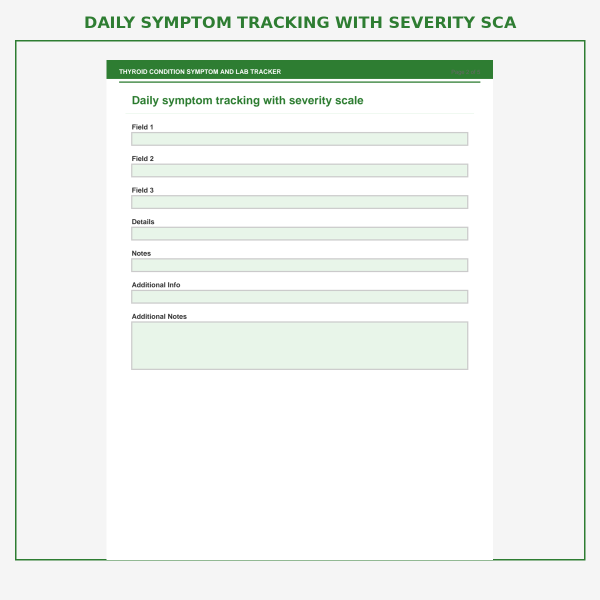 Thyroid Condition Symptom and Lab Tracker - Image 3