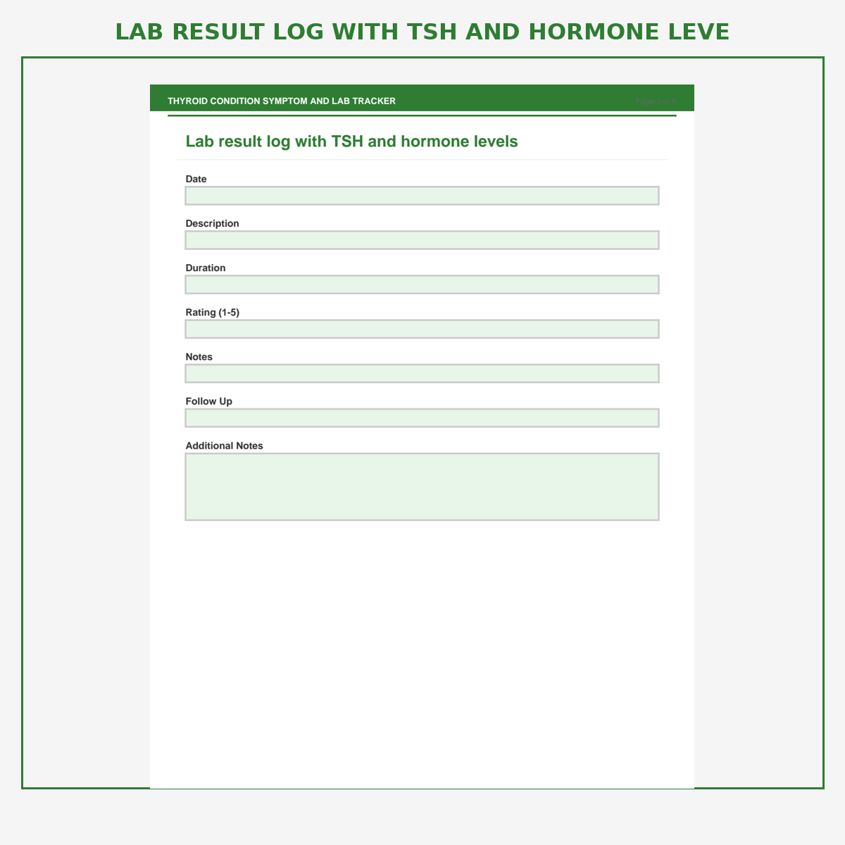 Thyroid Condition Symptom and Lab Tracker - Image 4