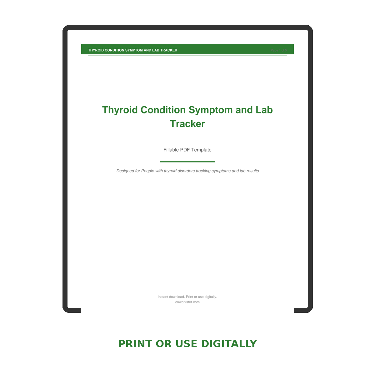 Thyroid Condition Symptom and Lab Tracker - Image 7