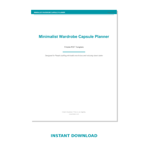Minimalist Wardrobe Capsule Planner