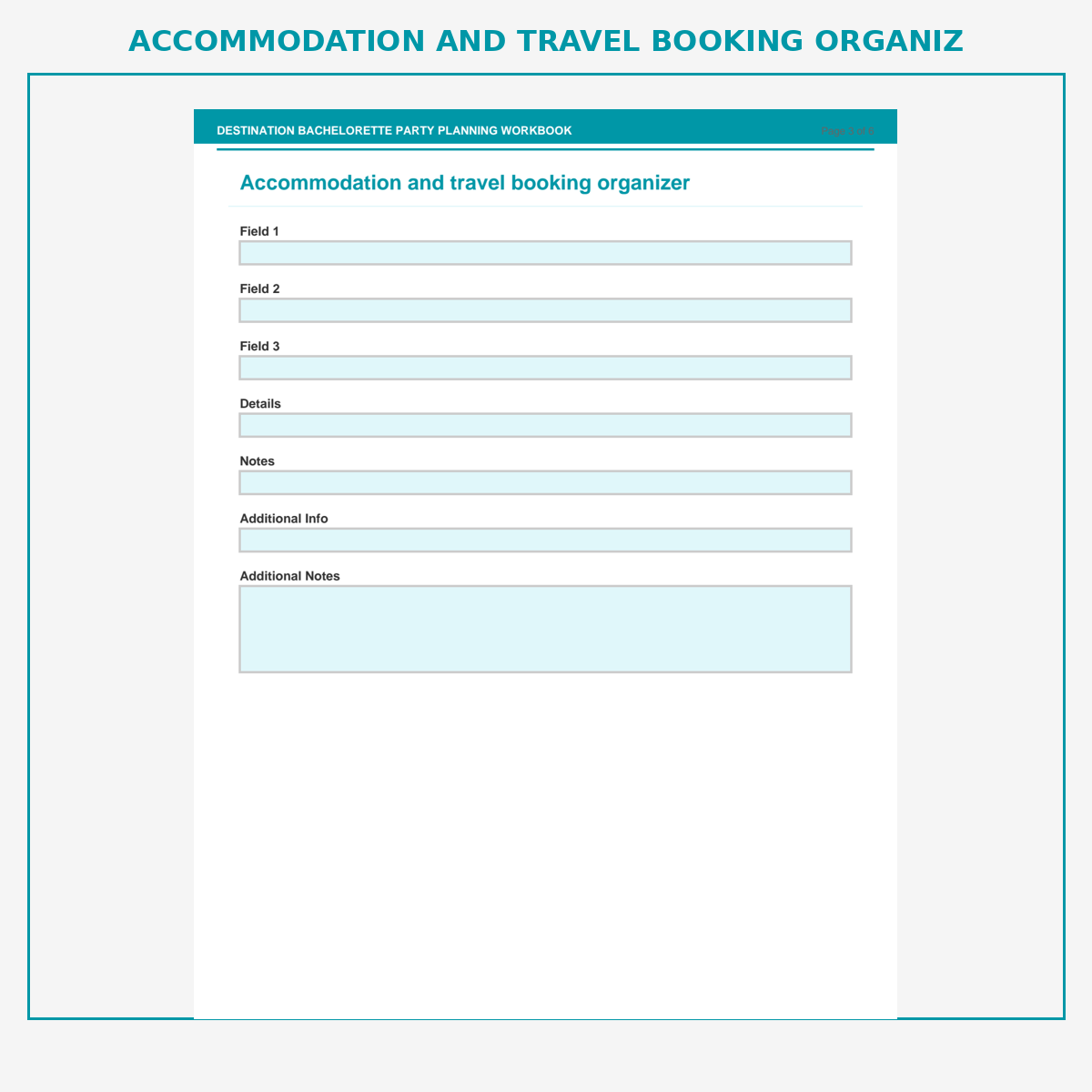 Destination Bachelorette Party Planning Workbook - Image 4