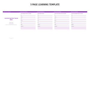 Homeschool High School Transcript Builder