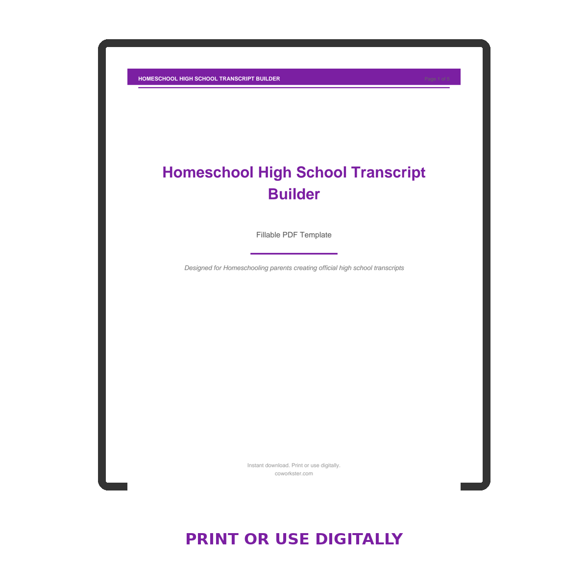 Homeschool High School Transcript Builder - Image 7