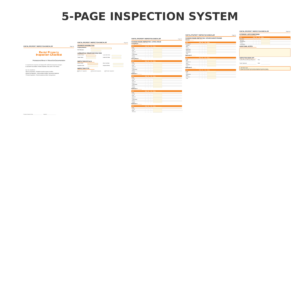 Rental Property Inspection Checklist Fillable PDF for Landlords with Room by Room Move In and Move Out Forms