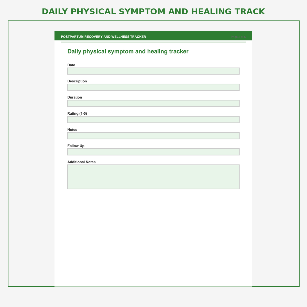 Postpartum Recovery and Wellness Tracker - Image 2