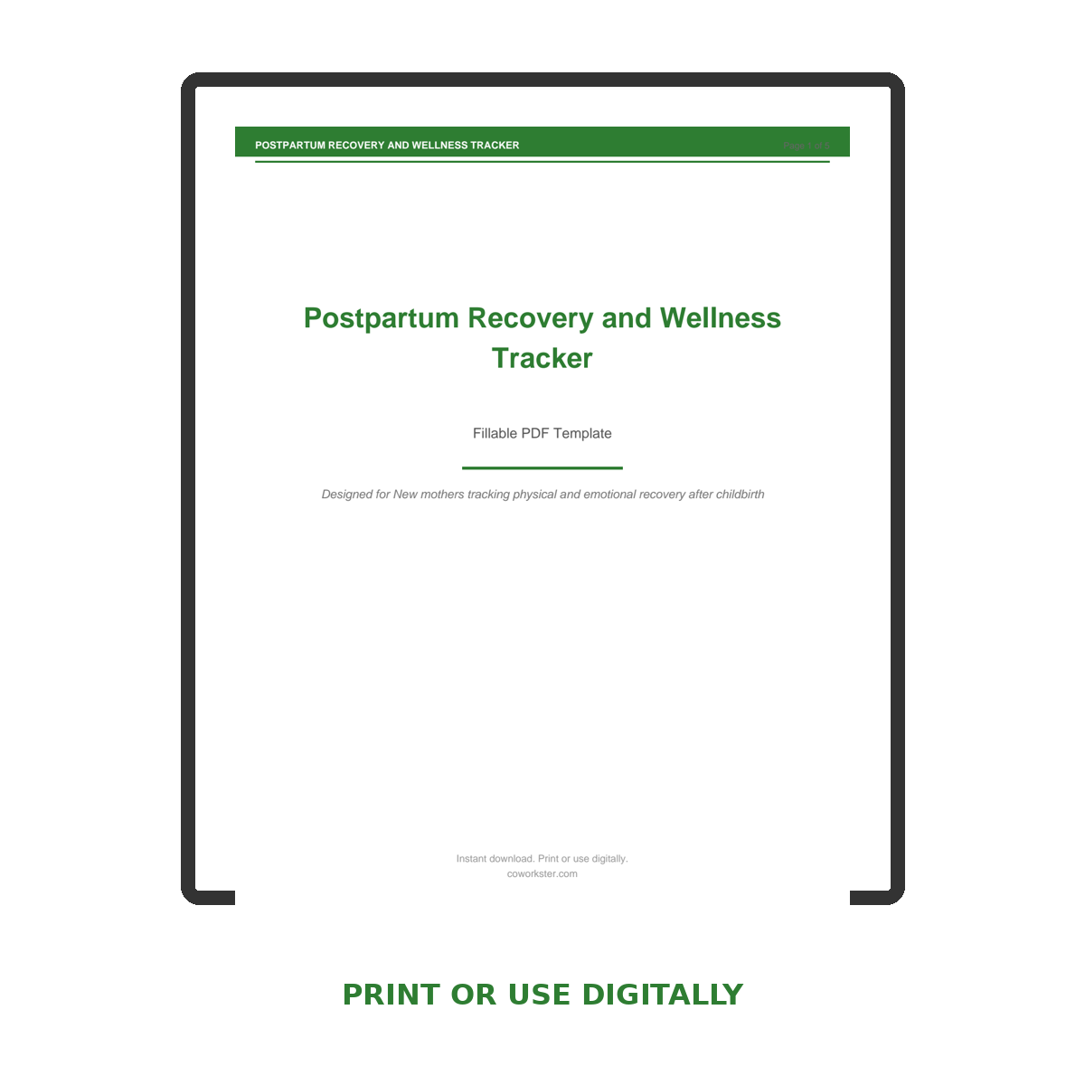 Postpartum Recovery and Wellness Tracker - Image 6