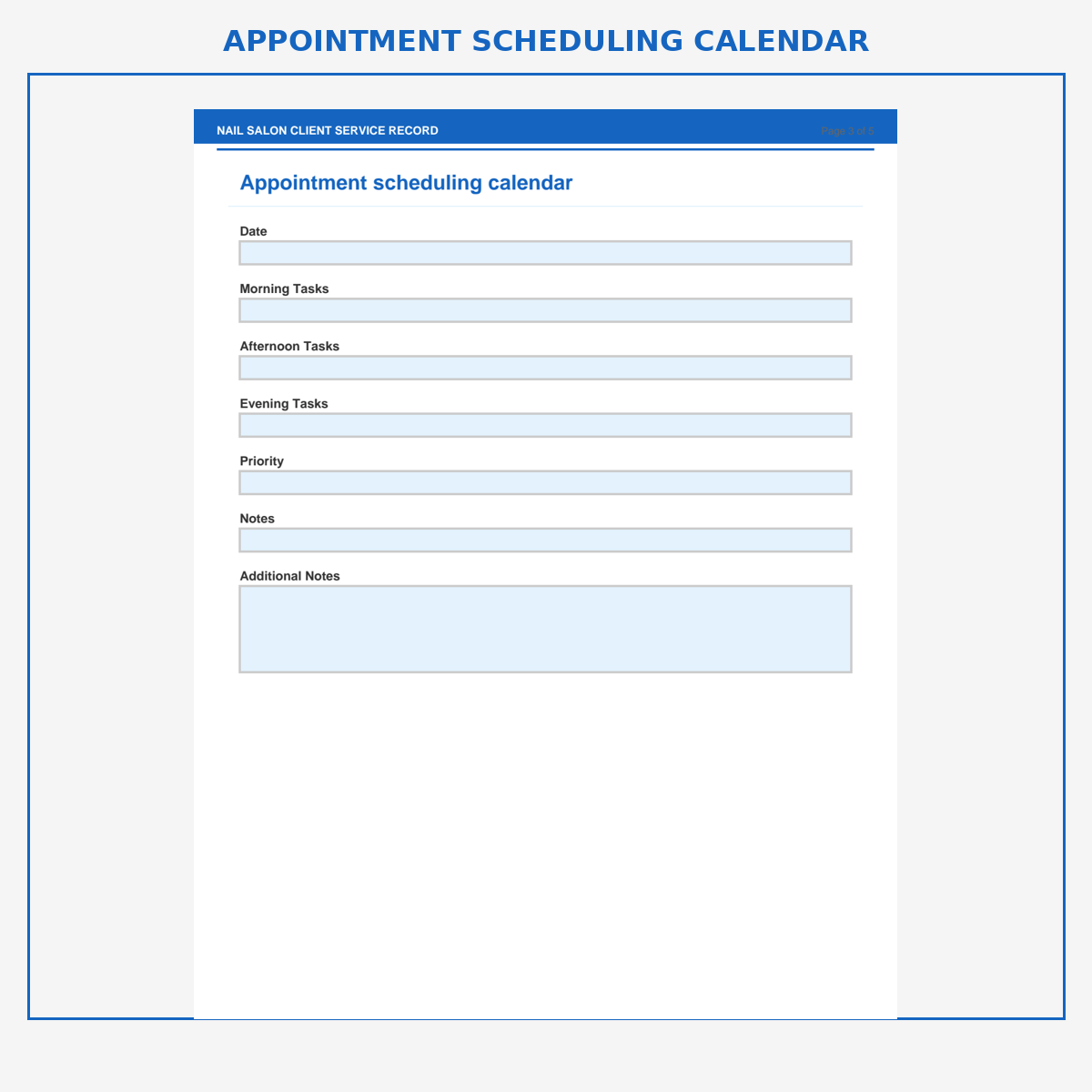 Nail Salon Client Service Record - Image 3