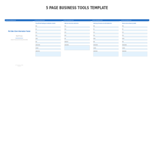 Pet Sitter Client Information Packet