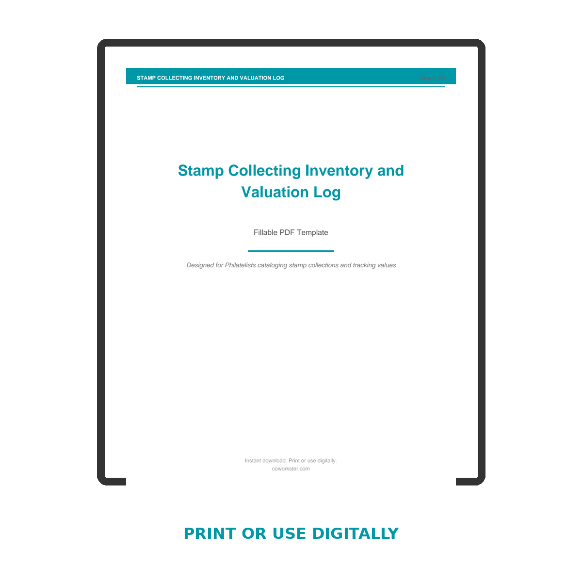 Stamp Collecting Inventory and Valuation Log - Image 7