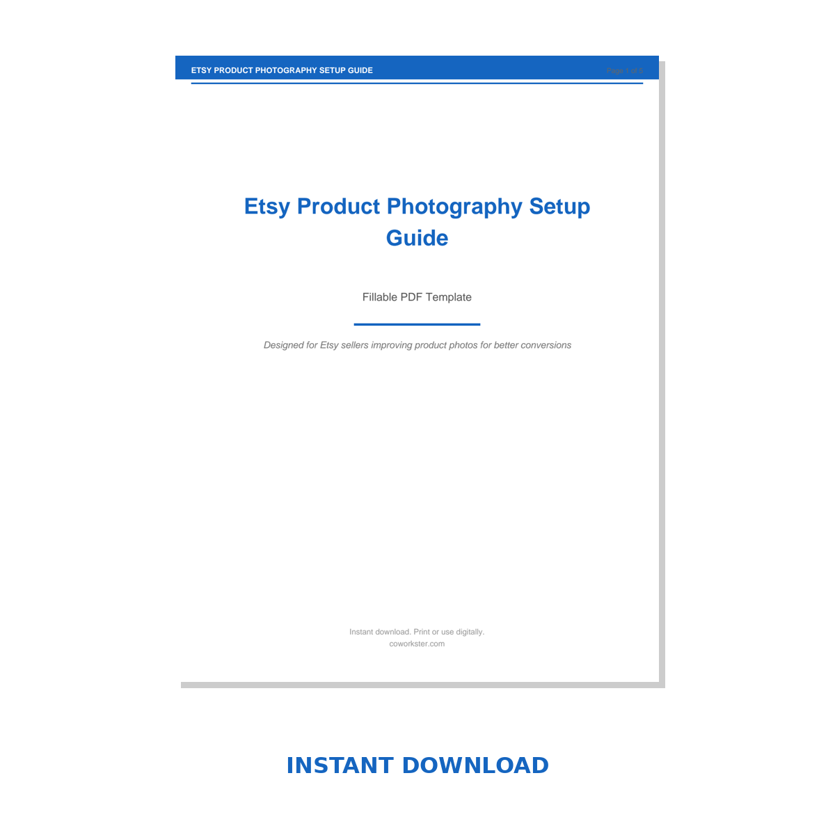 Etsy Product Photography Setup Guide