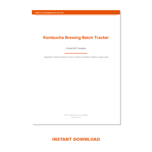 Kombucha Brewing Batch Tracker