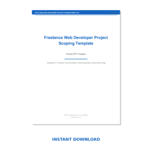 Freelance Web Developer Project Scoping Template