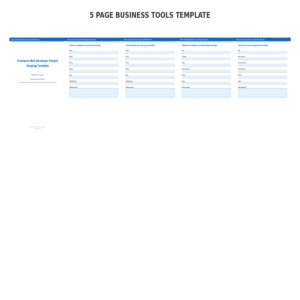 Freelance Web Developer Project Scoping Template