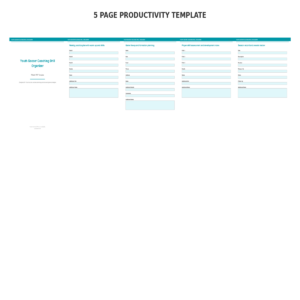 Youth Soccer Coaching Drill Organizer