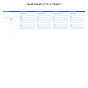 Dog Grooming Business Appointment Book