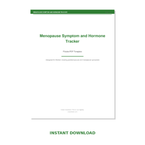 Menopause Symptom and Hormone Tracker