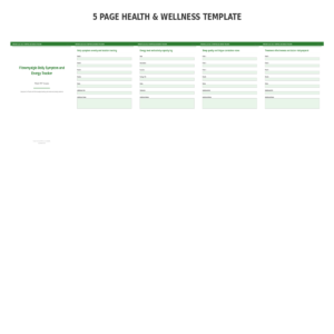 Fibromyalgia Daily Symptom and Energy Tracker