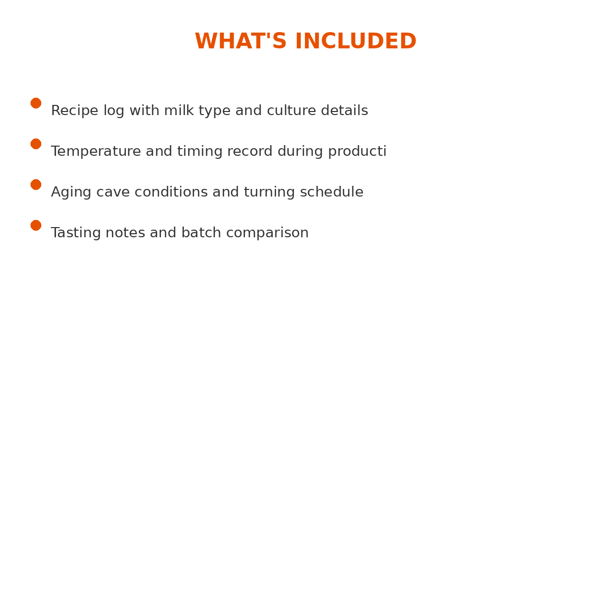 Cheese Making Batch Record Journal - Image 5