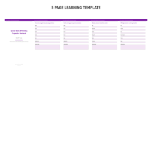 Special Needs IEP Meeting Preparation Workbook