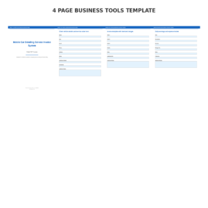 Mobile Car Detailing Service Invoice System