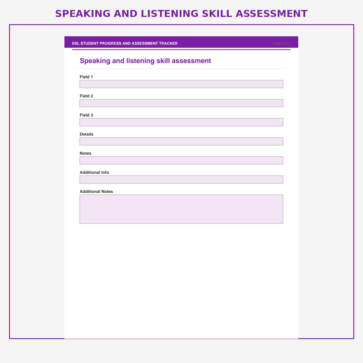 ESL Student Progress and Assessment Tracker - Image 3