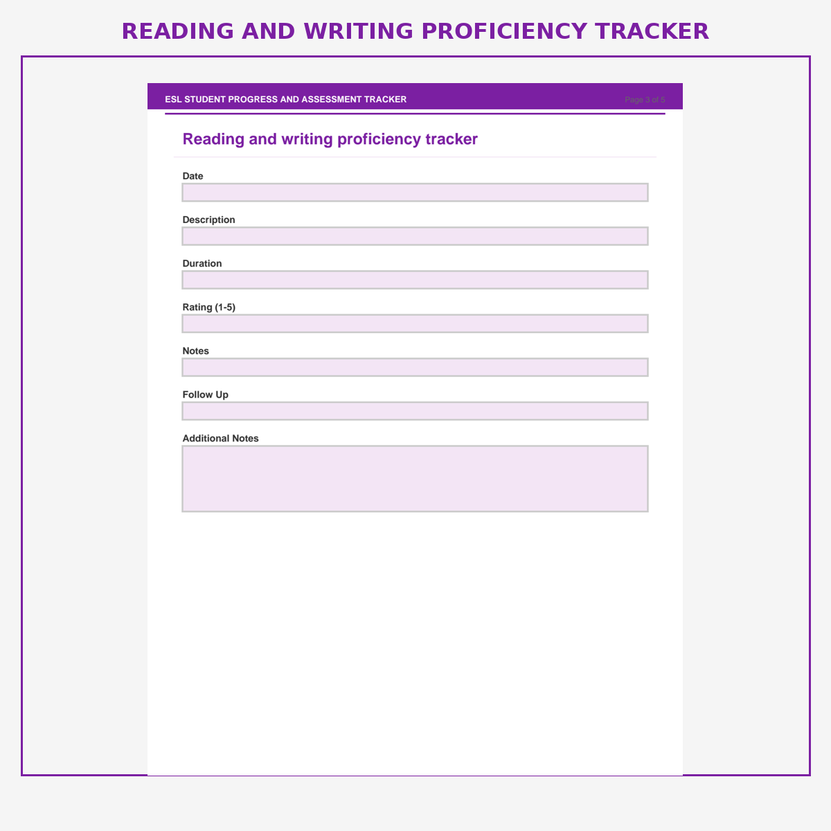 ESL Student Progress and Assessment Tracker - Image 4