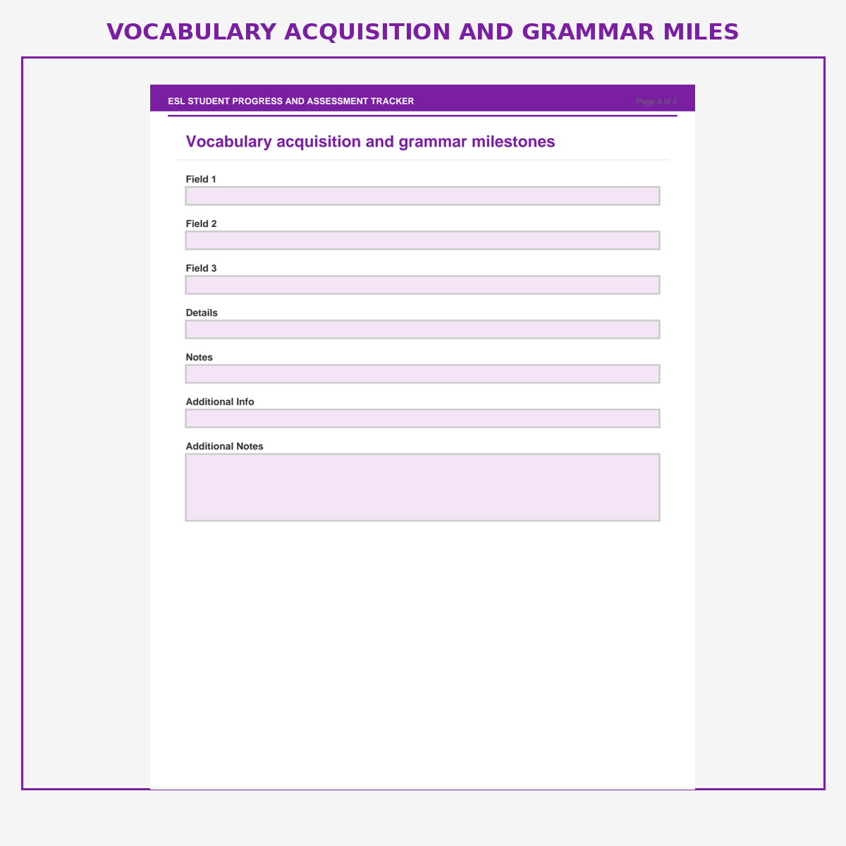 ESL Student Progress and Assessment Tracker - Image 6
