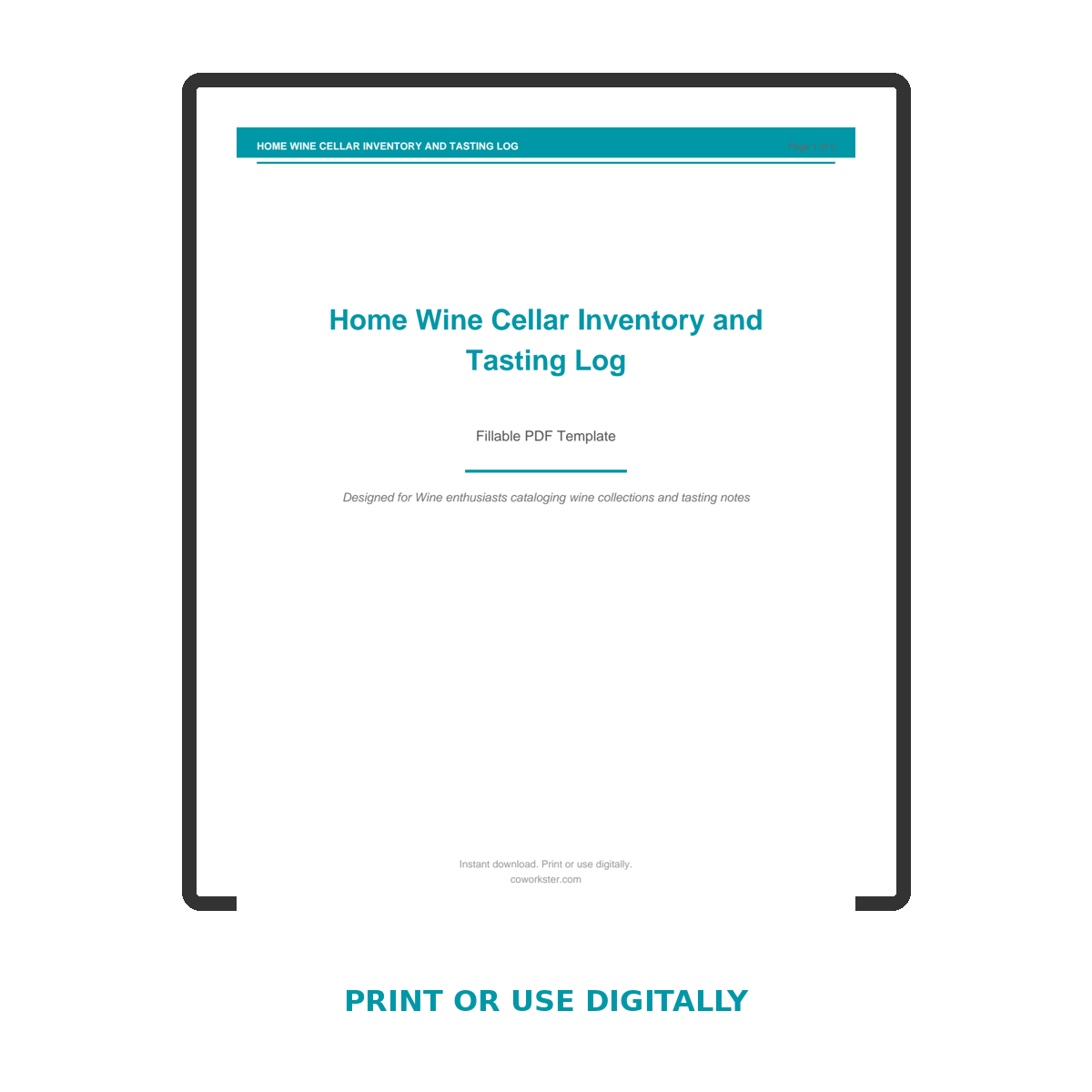 Home Wine Cellar Inventory and Tasting Log - Image 7