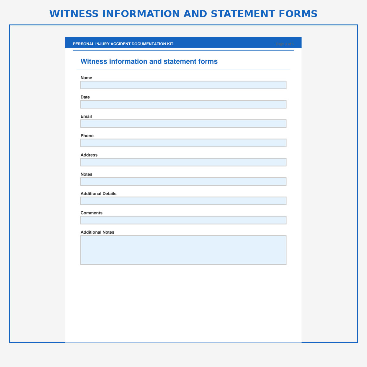 Personal Injury Accident Documentation Kit - Image 4