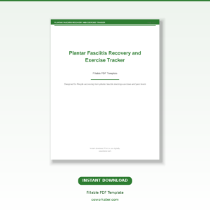 Plantar Fasciitis Recovery and Exercise Tracker