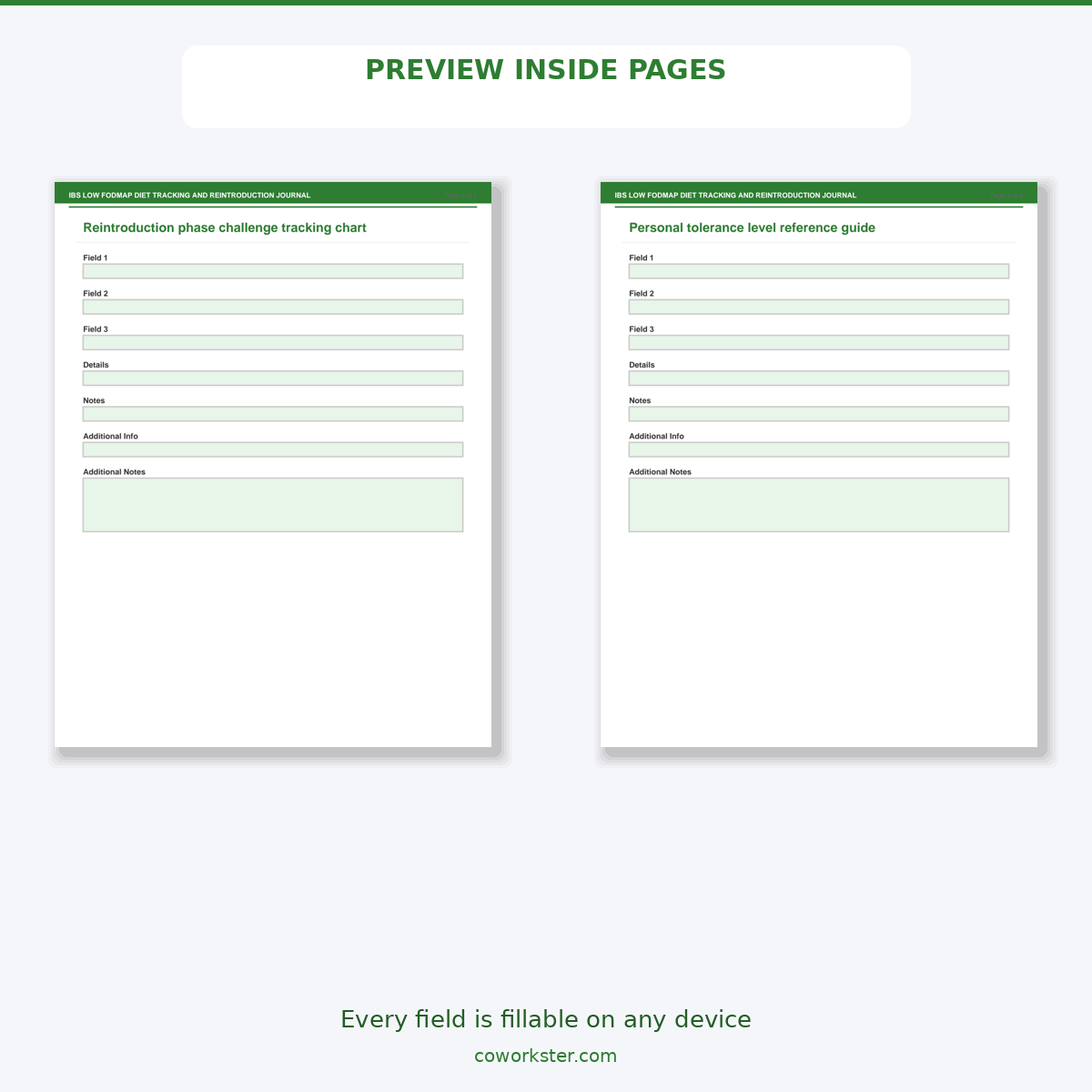 IBS Low FODMAP Diet Tracking and Reintroduction Journal - Image 5