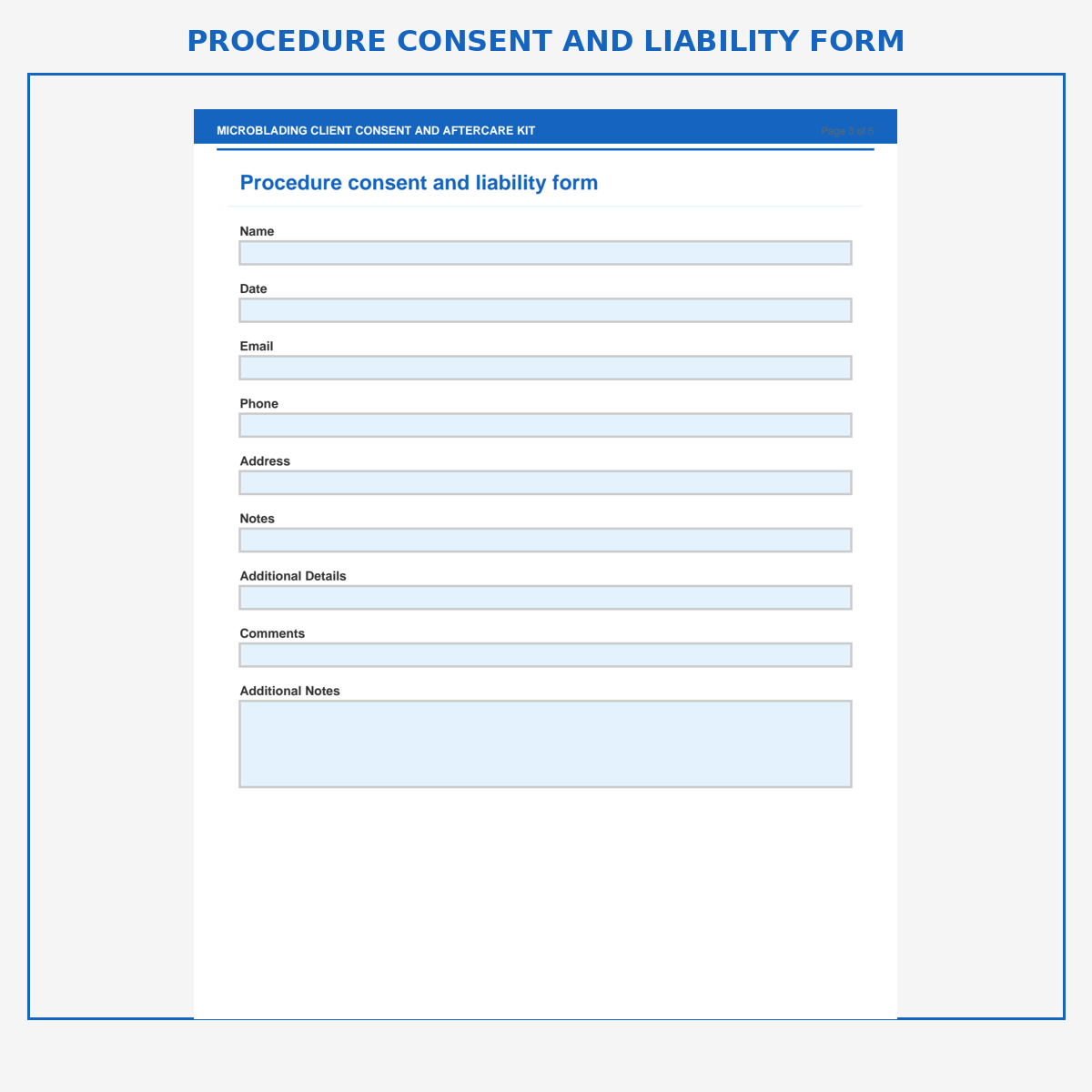 Microblading Client Consent and Aftercare Kit - Image 3