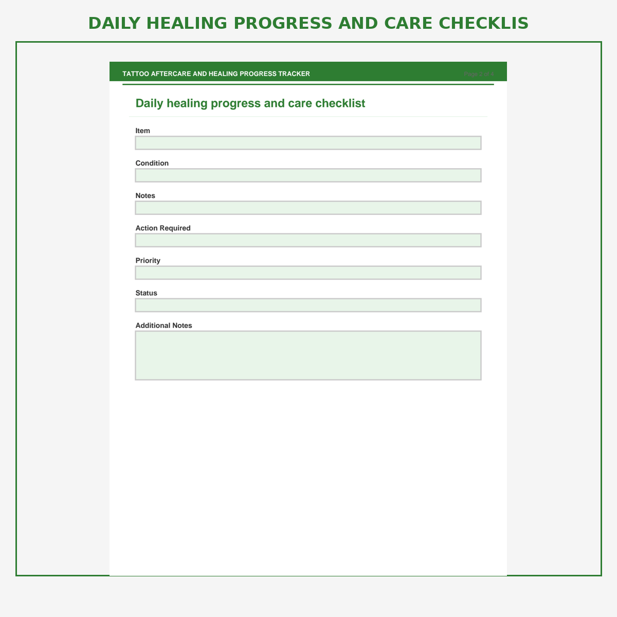Tattoo Aftercare and Healing Progress Tracker - Image 2