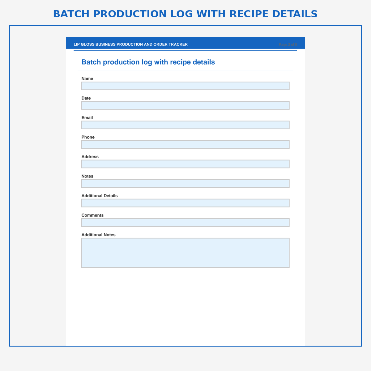 Lip Gloss Business Production and Order Tracker - Image 3