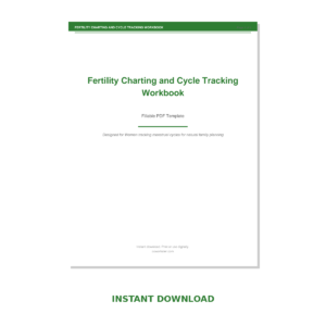 Fertility Charting and Cycle Tracking Workbook