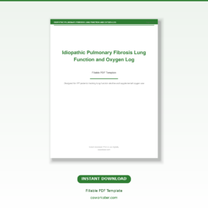 Idiopathic Pulmonary Fibrosis Lung Function and Oxygen Log