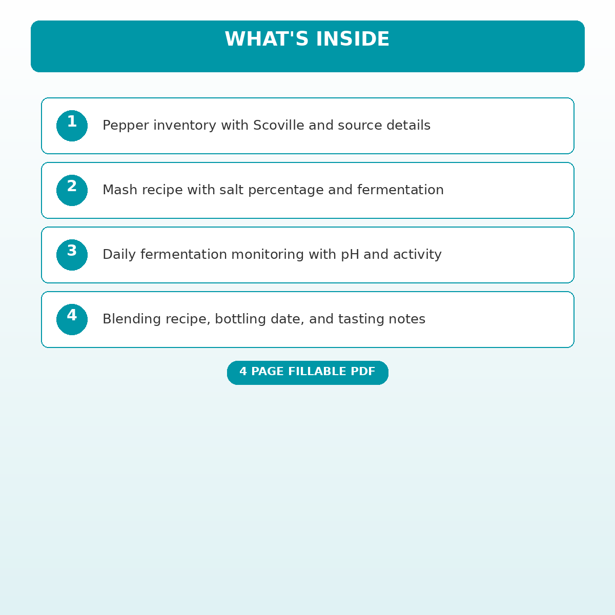 Fermented Hot Sauce Recipe and Aging Log - Image 5