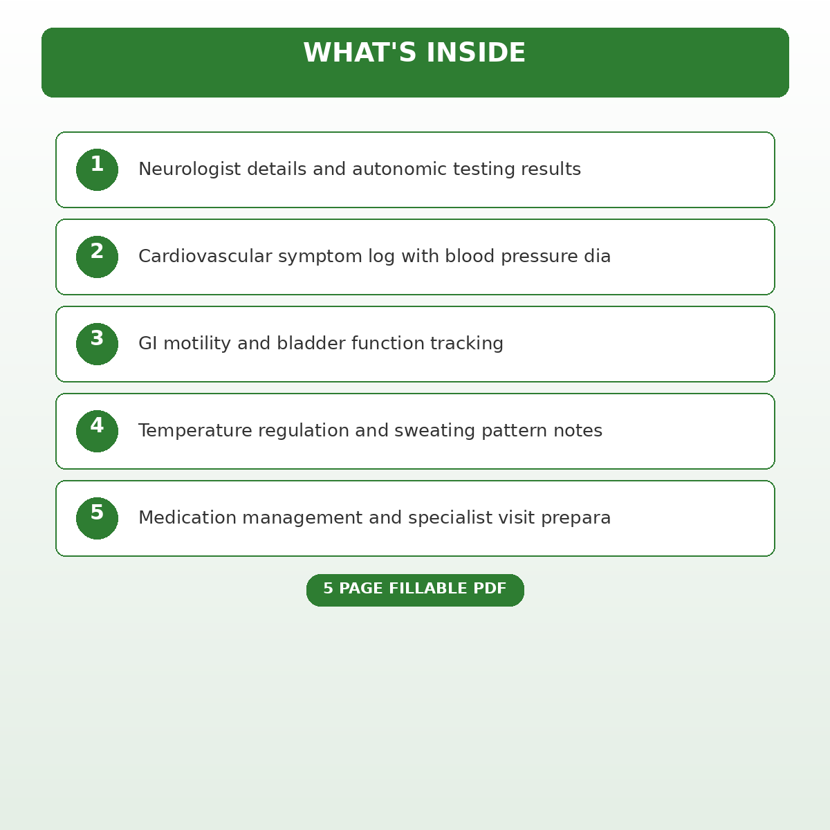 Autonomic Neuropathy Symptom and Vitals Tracker - Image 4