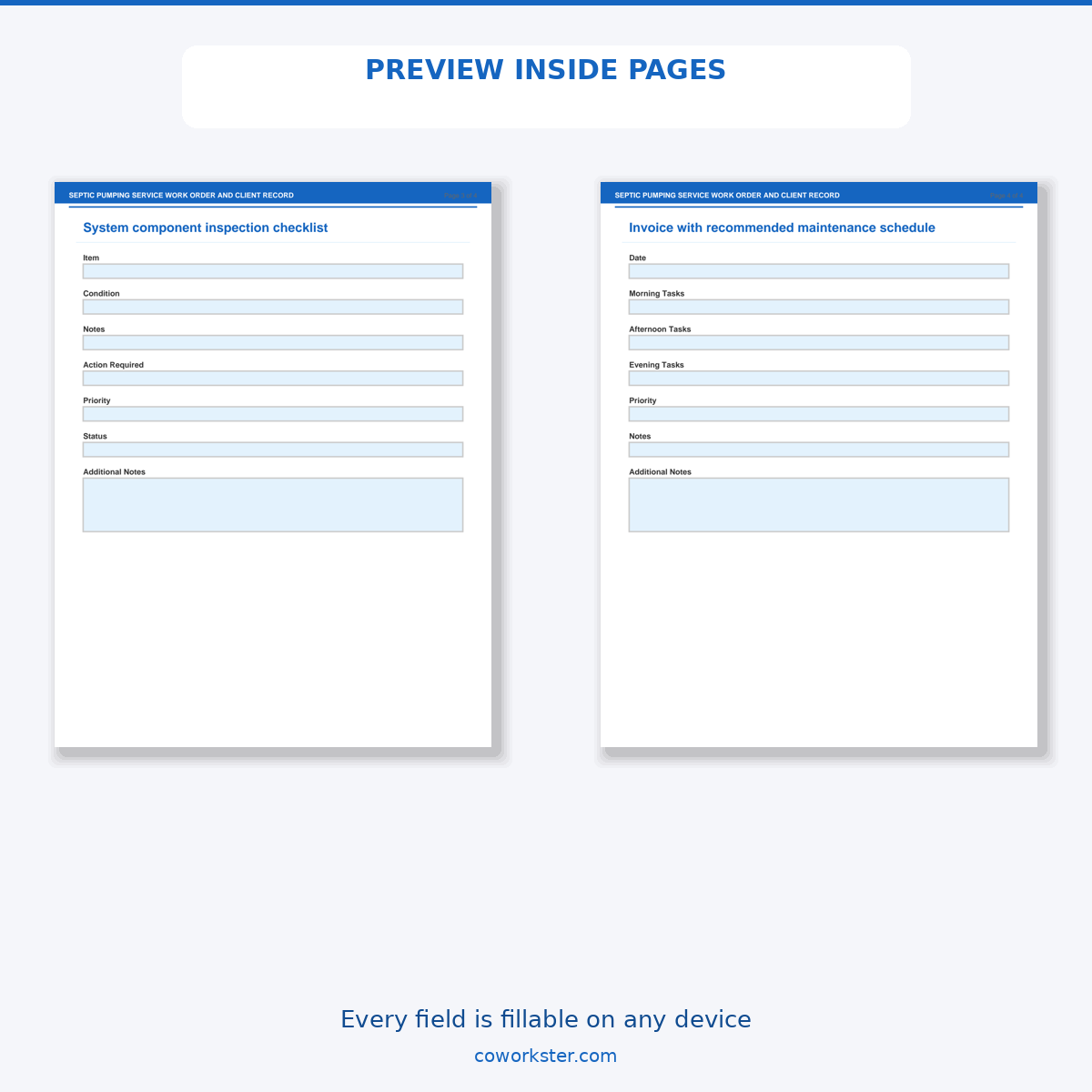 Septic Pumping Service Work Order and Client Record - Image 5