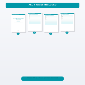 Pen Turning Project Log and Wood Blank Inventory