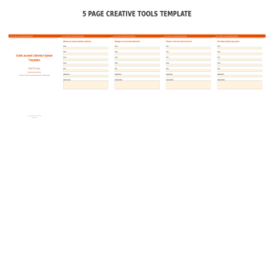 Bullet Journal Collection Spread Templates