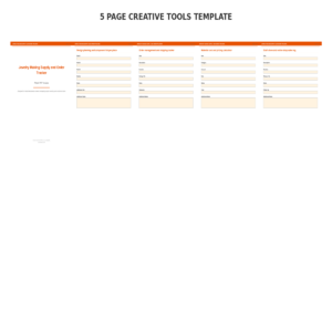 Jewelry Making Supply and Order Tracker