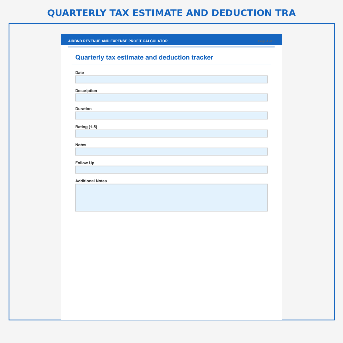 Airbnb Revenue and Expense Profit Calculator - Image 5