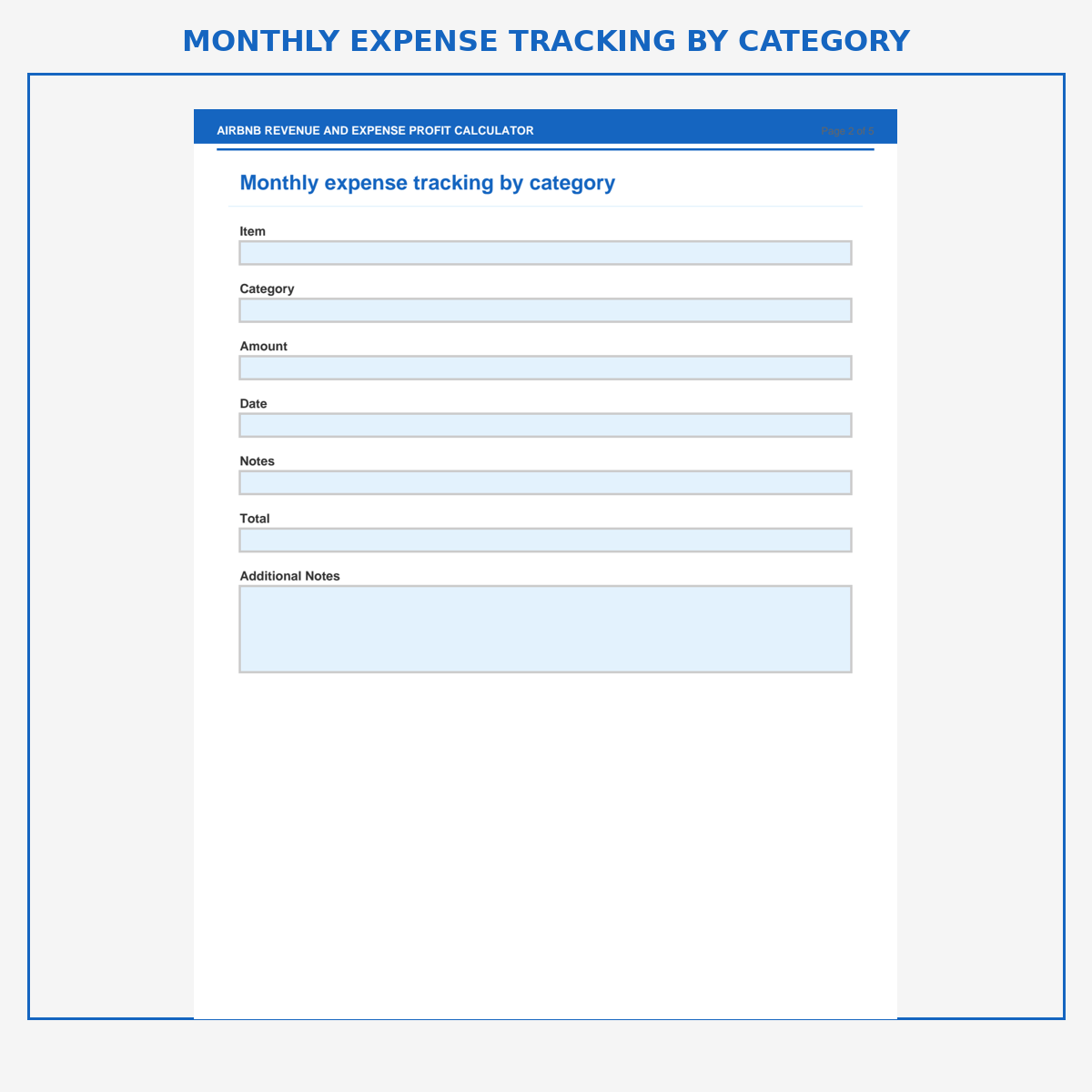Airbnb Revenue and Expense Profit Calculator - Image 2