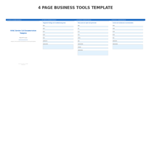 HVAC Service Call Documentation Template