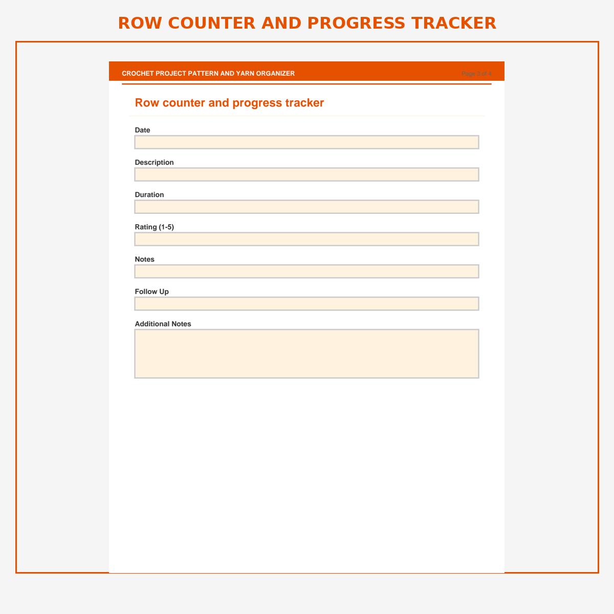 Crochet Project Pattern and Yarn Organizer - Image 4