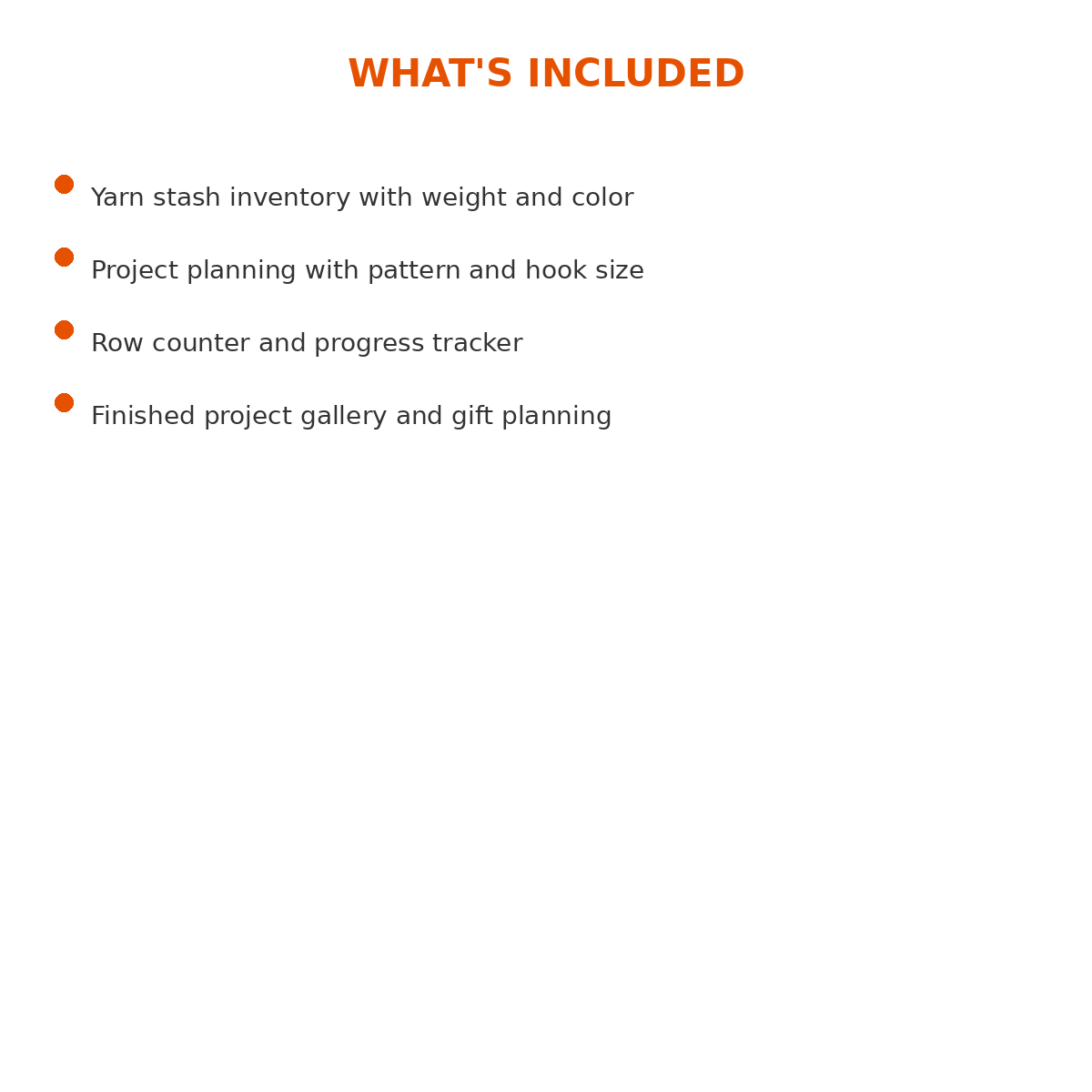 Crochet Project Pattern and Yarn Organizer - Image 5