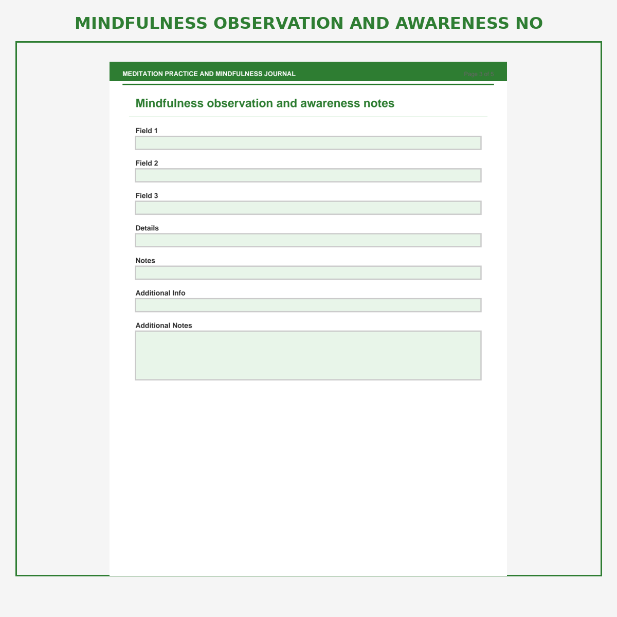 Meditation Practice and Mindfulness Journal - Image 4