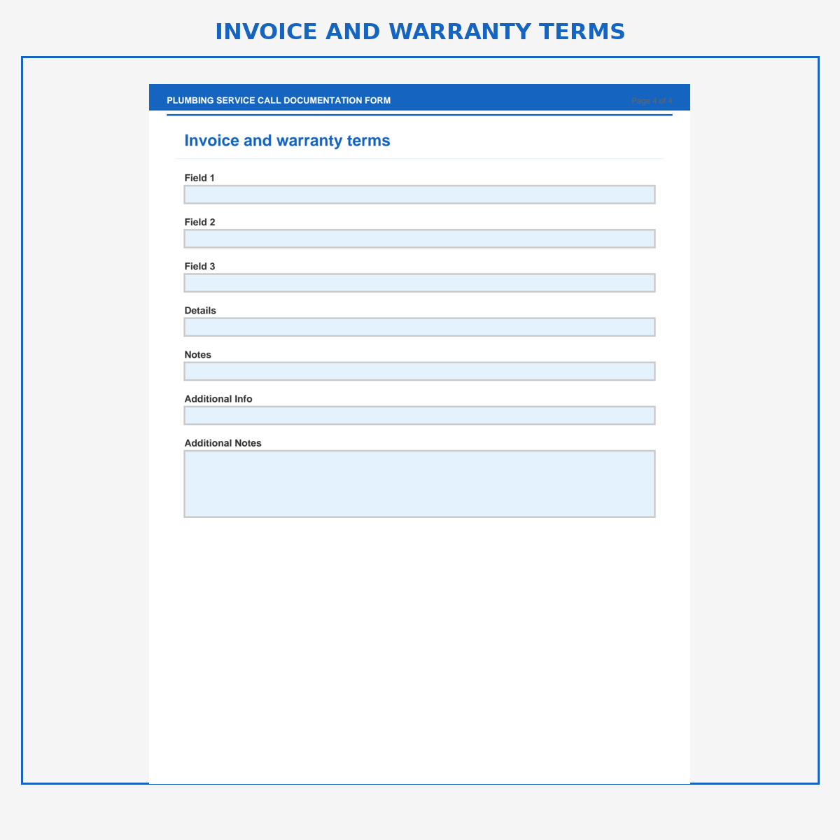 Plumbing Service Call Documentation Form - Image 5