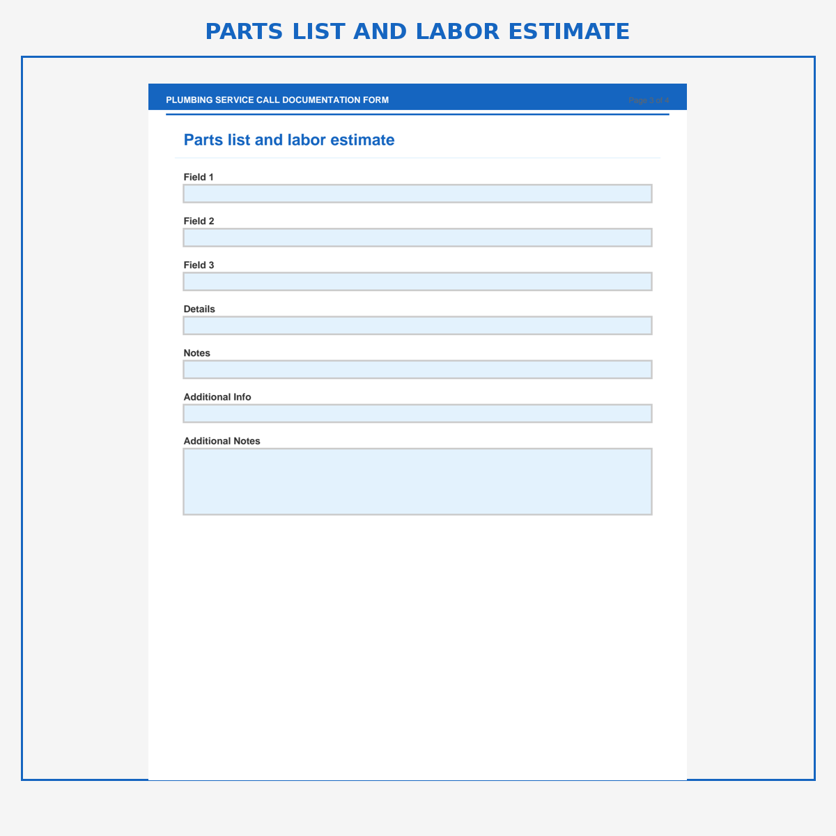 Plumbing Service Call Documentation Form - Image 3